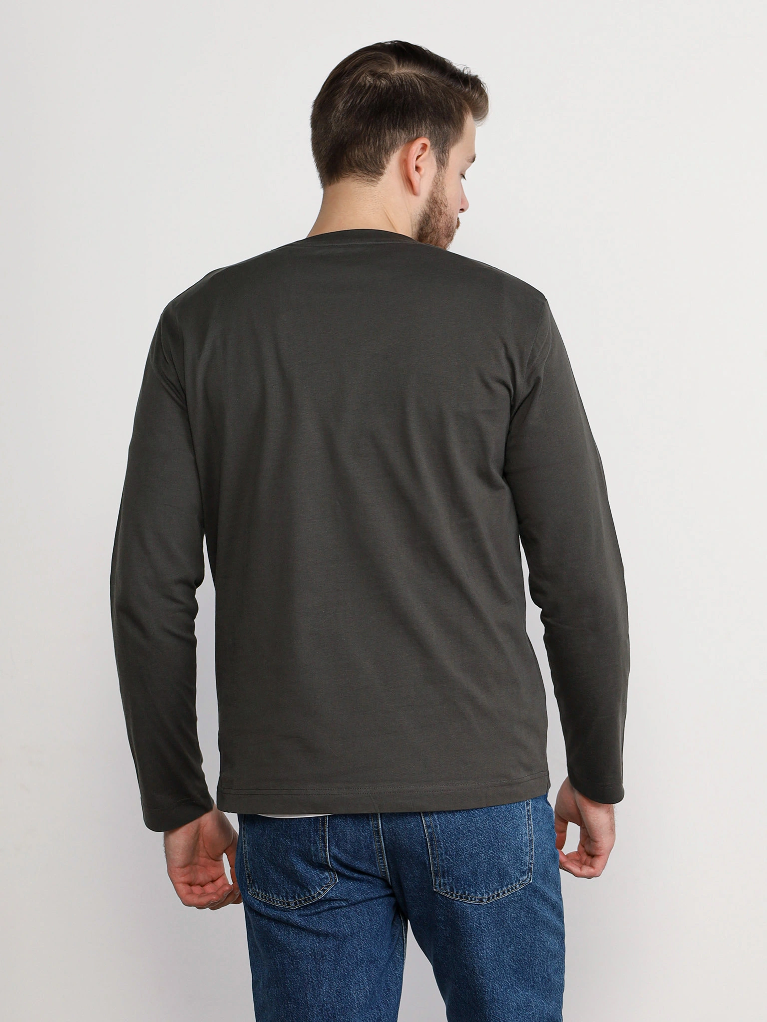 Футболка цвета хаки из хлопка